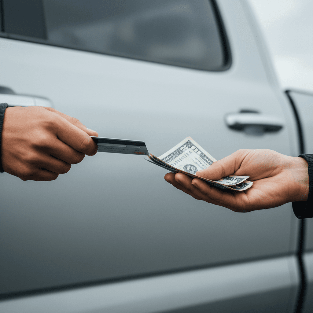 Payment handoff at truck