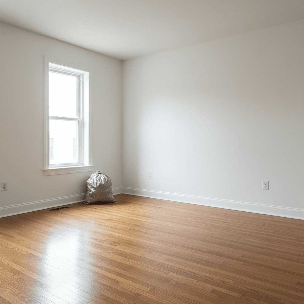 Empty room after a complete cleanout